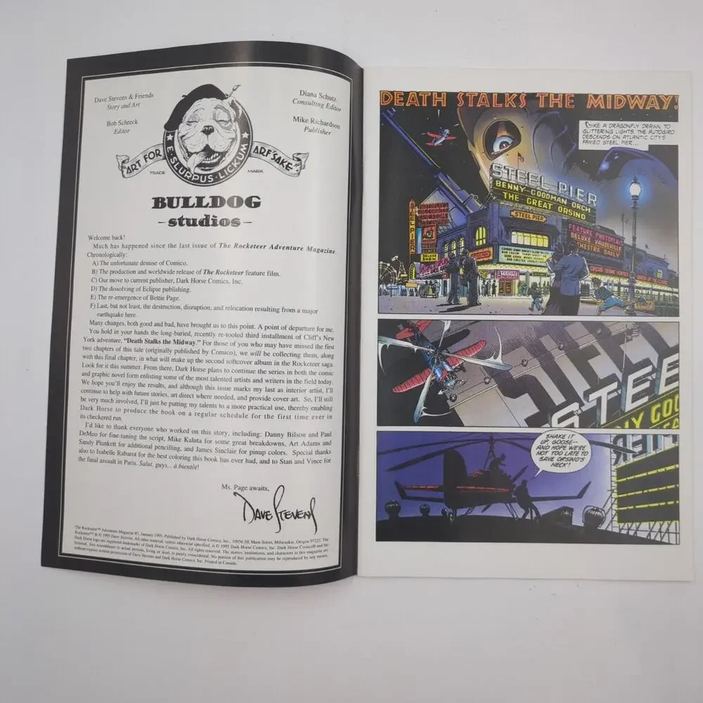 The Rocketeer Adventure Magazine #3 Dark Horse Comics Paul Chadwick 1994